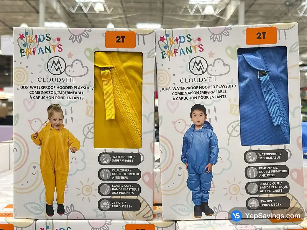 CLOUDVEIL RAINSUIT KIDS SIZES 12M-3T - Costco Canada (ITM 1111234)