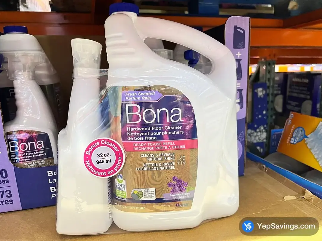 BONA HARDWOOD FLOOR CLEANER 3.79 L946 mL - Costco Canada (ITM 1797555)