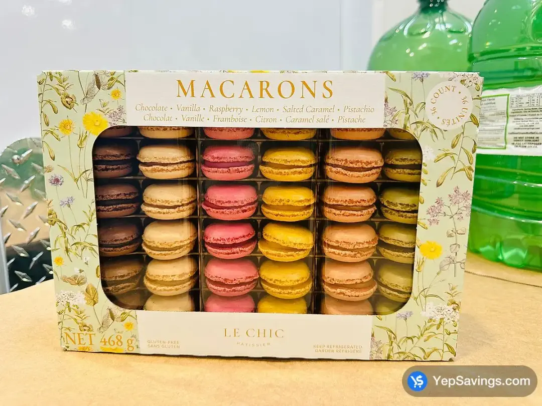 LE CHIC FRENCH MACARONS 36 count 468 g - Costco Canada (ITM 1864701)