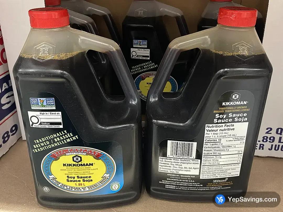 KIKKOMAN SOY SAUCE 1.89 L - Costco Canada (ITM 104)
