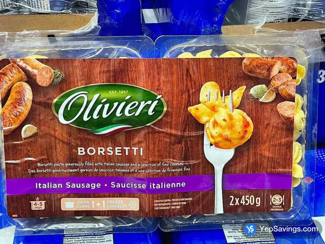 OLIVIERI SAUSAGE BORSETTI 2 x 450 g - Costco Canada (ITM 1855454)