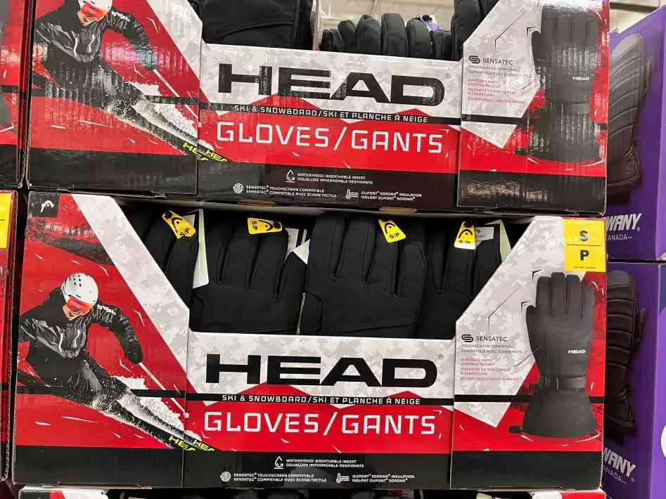 HEAD SNOW GLOVES SIZES S - XXL ITM 1820877 at Costco