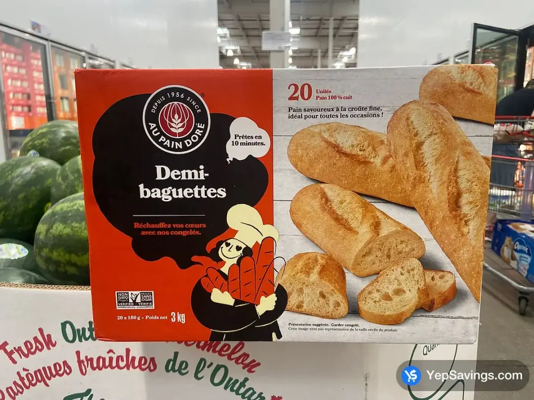 BRIDOR BAGUETTES 20 x 150 g - Costco Canada (ITM 1360978)
