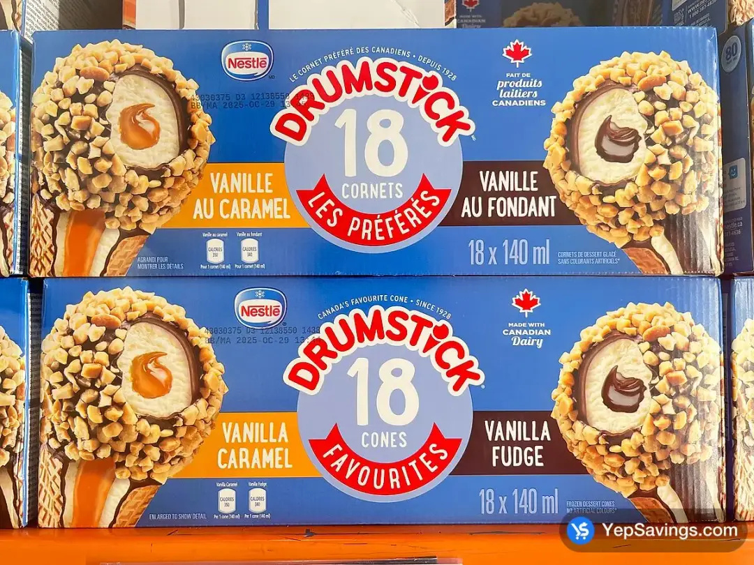 NESTLE DRUMSTICK FAVOURITES 18 X 140 mL - Costco Canada (ITM 253230)