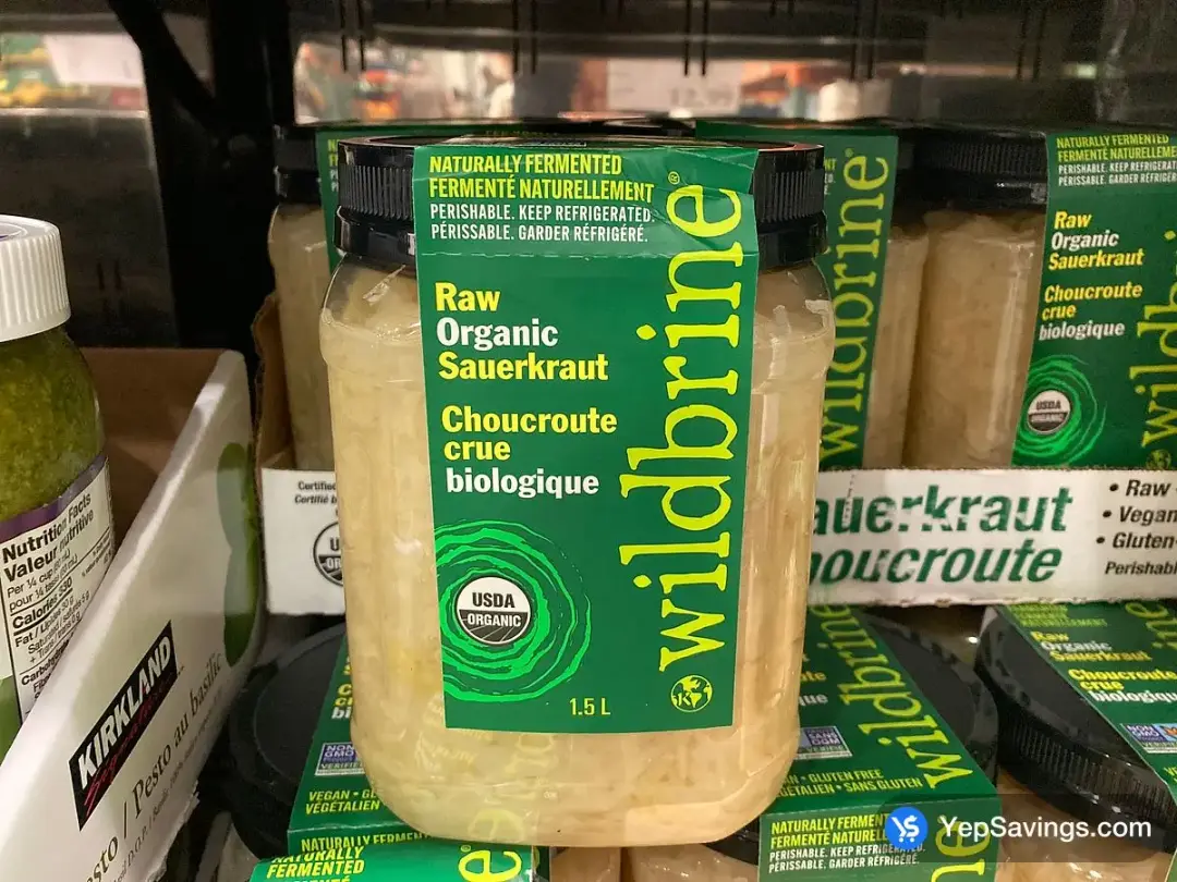 WILDBRINE RAW ORGANIC SAUERKRAUT 1.5L - Costco Canada (ITM 1098785)