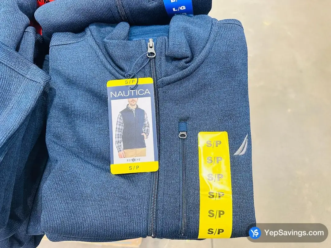 NAUTICA FLEECE FULL ZIP VEST + MENS SIZES S - XXL - Costco Canada (ITM 1804102)