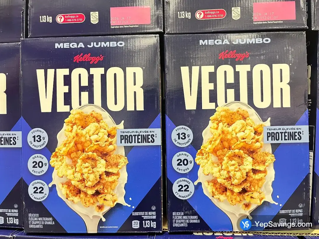 KELLOGG'S VECTOR MEGA 1.13 kg - Costco Canada (ITM 128888)