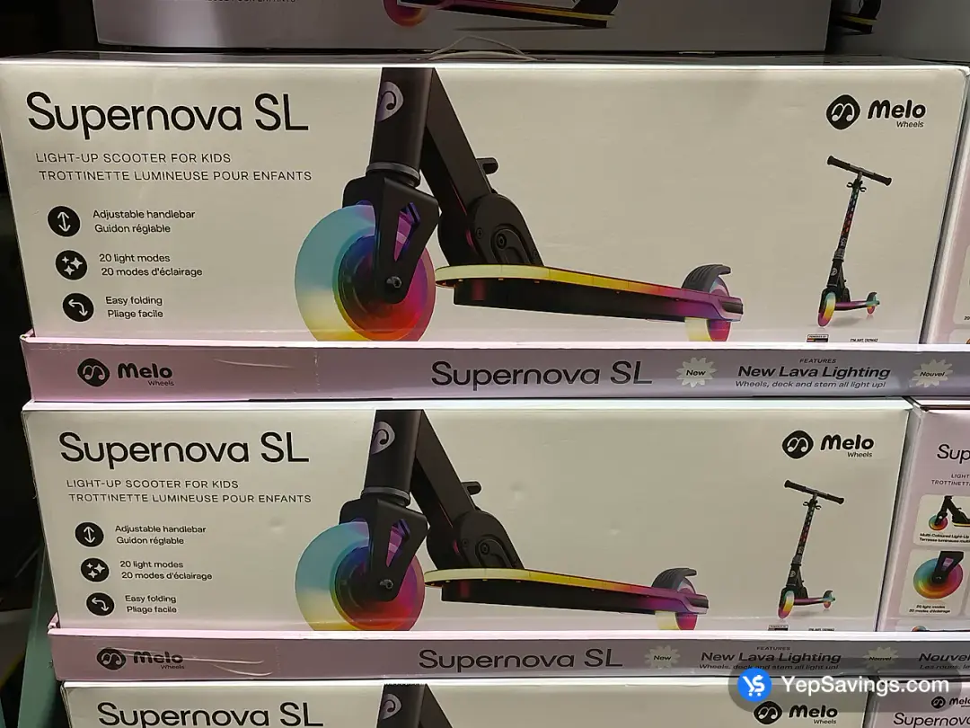 MELO SUPERNOVA SL LIGHT UP KICK SCOOTER - Costco Canada (ITM 1929662)