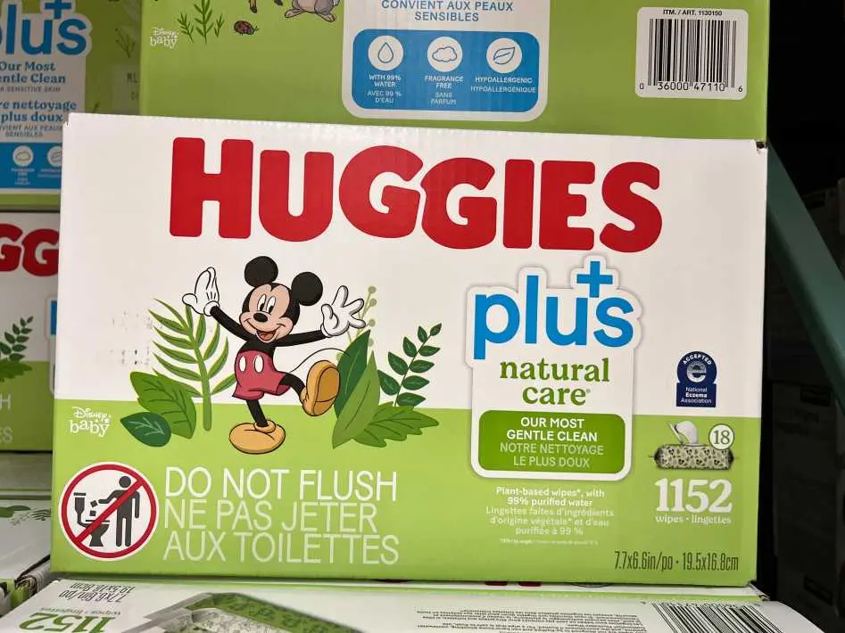HUGGIES NATURAL CARE PLUS BABY WIPES 16.8 x 19.5 CM - Costco Canada (ITM 1130150)