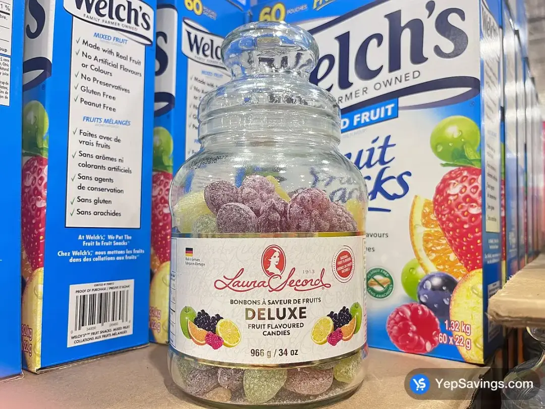 LAURA SECORD FRUIT FLAVOURED CANDY 966 g - Costco Canada (ITM 1165681)