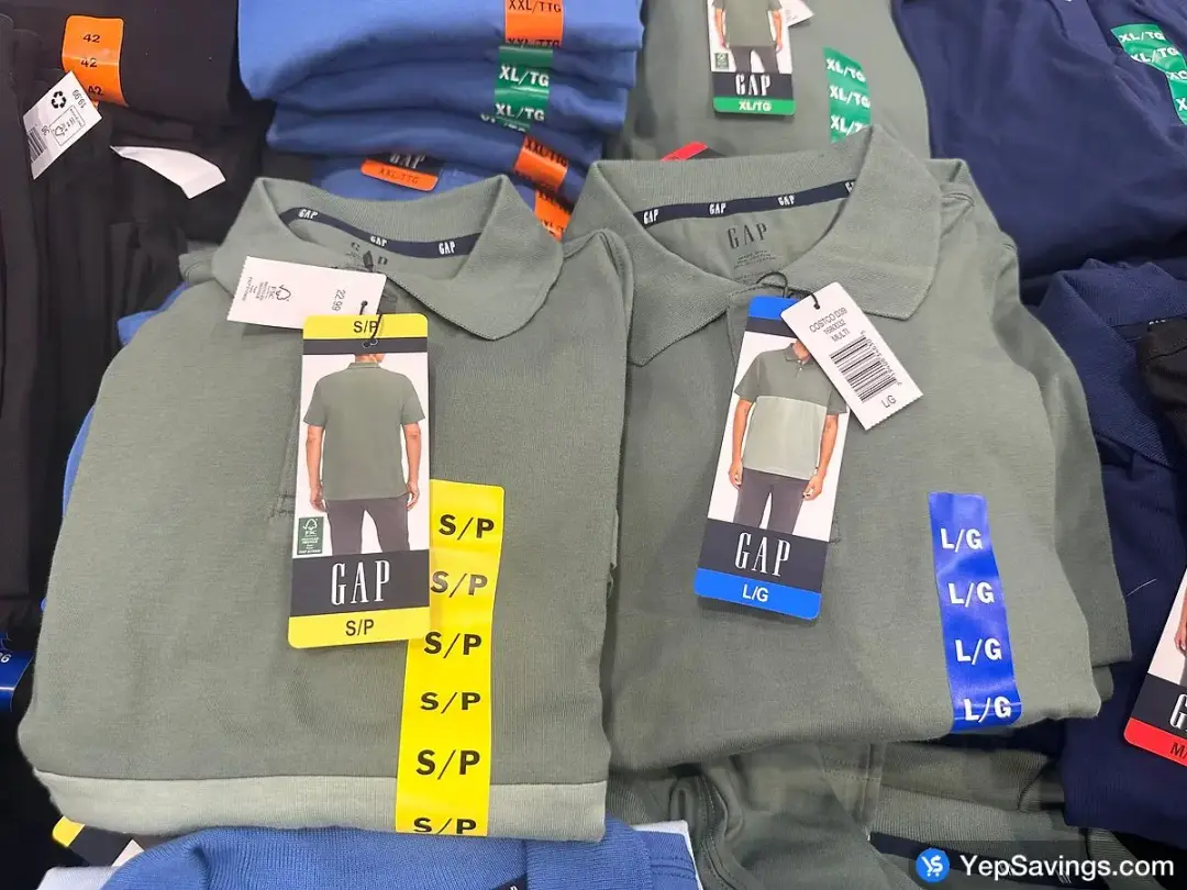 GAP SHORT SLEEVE POLO + MENS SIZES S - XXL - Costco Canada (ITM 1680030)