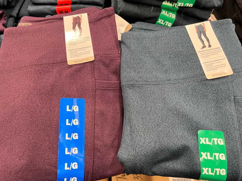MONDETTA FLEECE LINED LEGGING + LADIES SIZES S - XXL - Costco Canada (ITM 1143002)