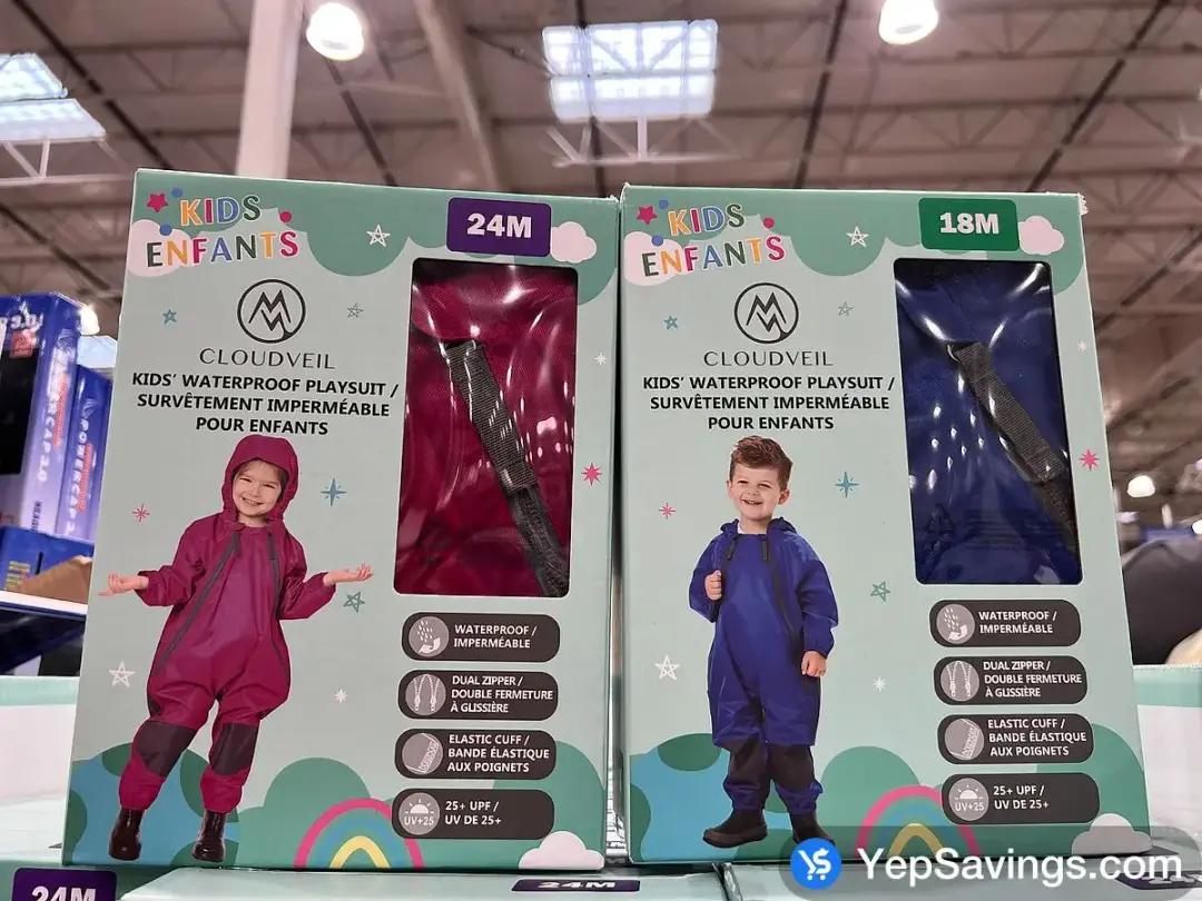 CLOUDVEIL RAINSUIT KIDS SIZES 12M-3T - Costco Canada (ITM 1111234)