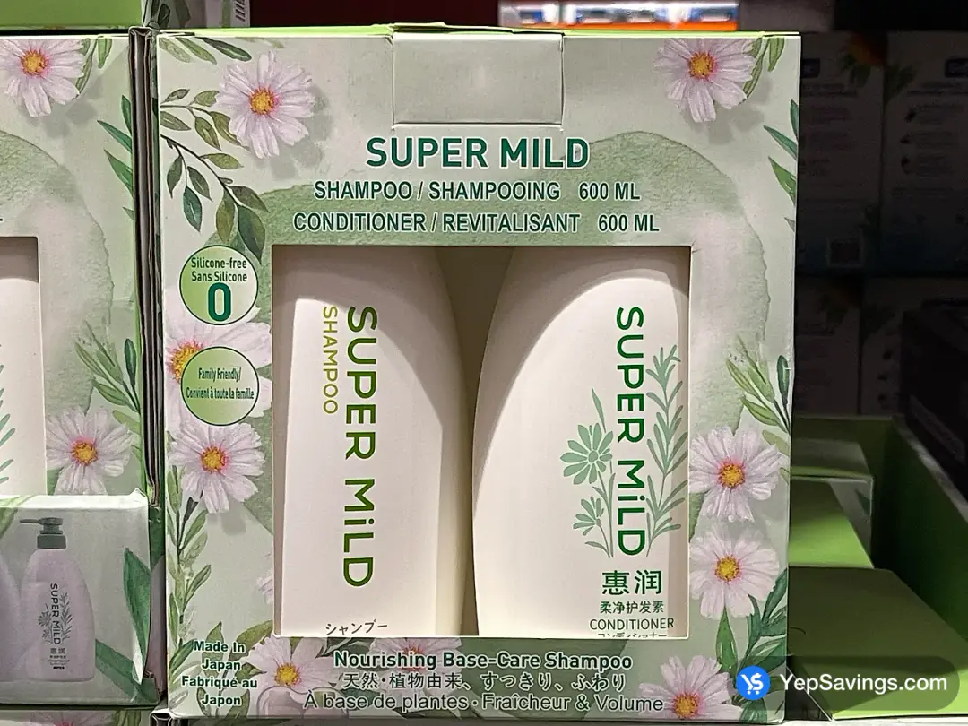 SUPER MILD SHAMPOO & CONDITIONER 2 x 600 mL - Costco Canada (ITM 2035791)