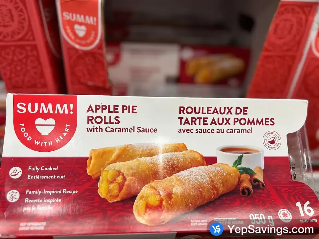 SUMM! APPLE PIE SPRING ROLLS 950 g - Costco Canada (ITM 1286798)