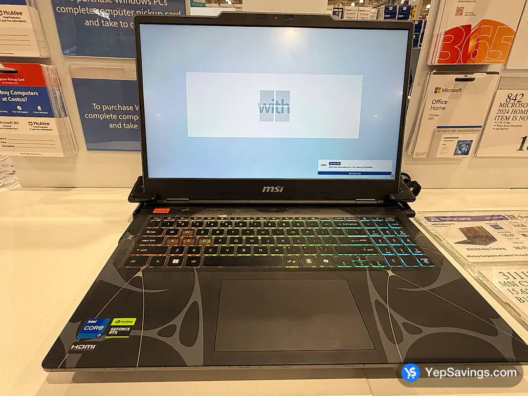MSI CYBORG 15 15.6" GAMING LAPTOP B13WGKG-662CA - Costco Canada (ITM 3111010)