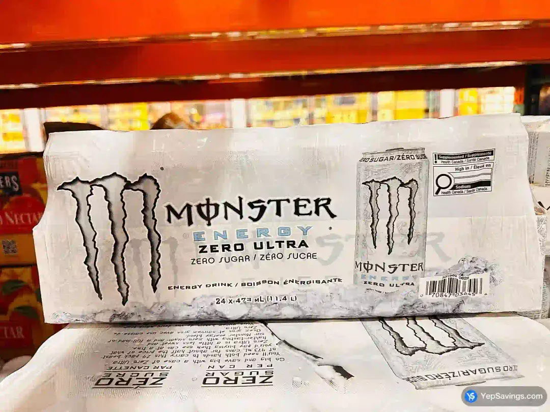 MONSTER ENERGY ZERO SUGAR ULTRA 24 x 473 mL - Costco Canada (ITM 1425134)
