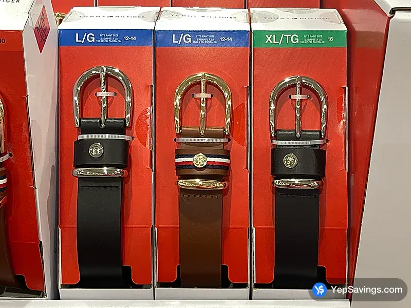 Costco TOMMY HILFIGER LEATHER BELT ONE SIZE