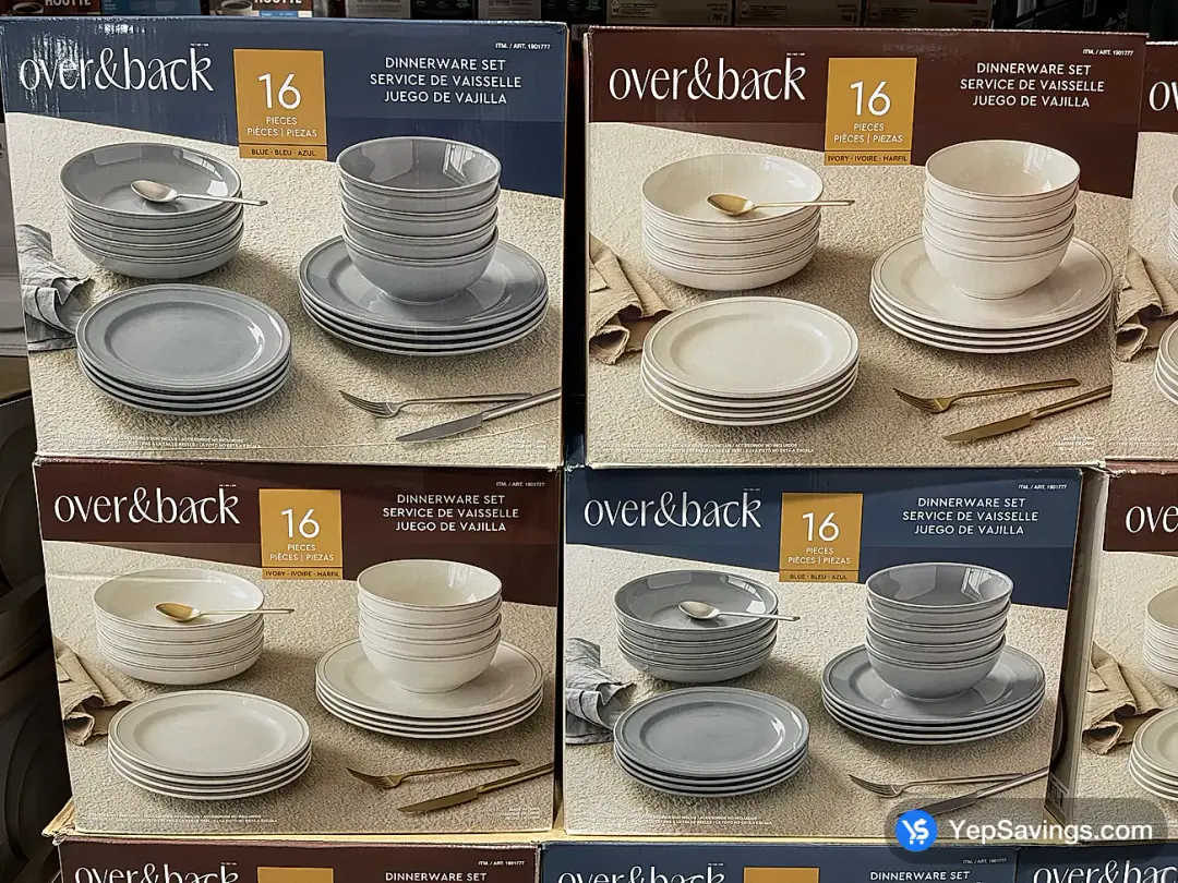 OVER&BACK LAKE COMO DINNERWARE 16 PIECES - Costco Canada (ITM 1901777)
