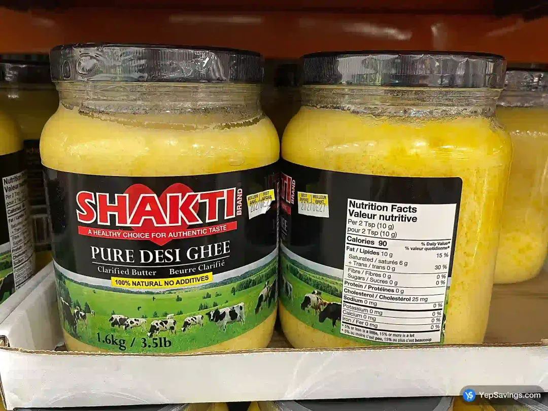 SHAKTI PURE DESI GHEE 1.6 kg - Costco Canada (ITM 1140232)