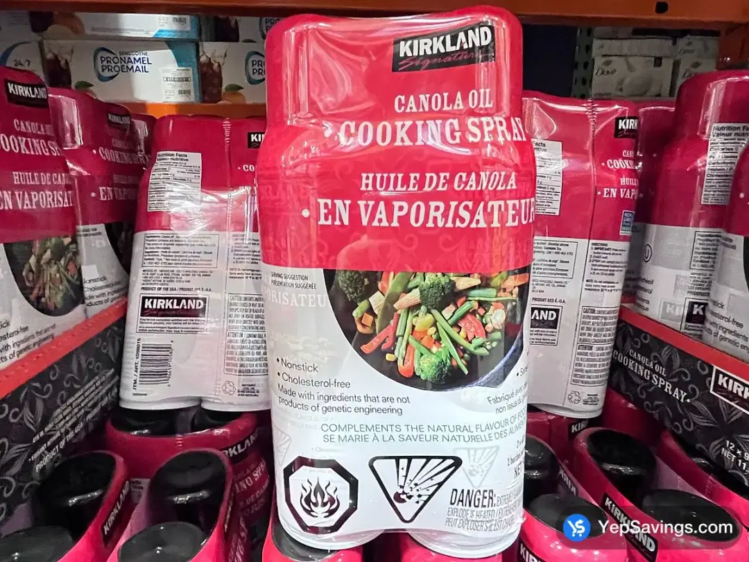 KIRKLAND SIGNATURE COOKING SPRAY 2 x 482 g - Costco Canada (ITM 1058015)