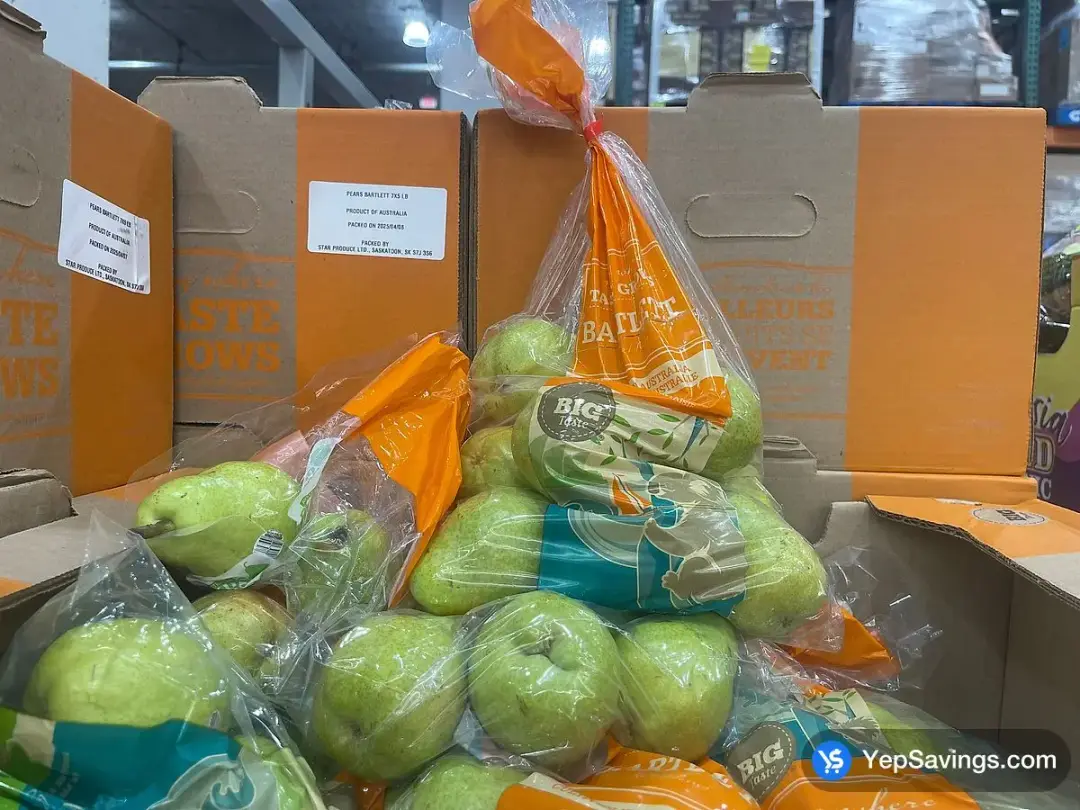 BARTLETT PEARS PRODUCT OF AUSTRALIA FANCY GRADE - Costco Canada (ITM 1056300)