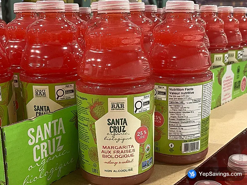 Costco SANTA CRUZ STRAWBERRY MARGARITA 1.89 L