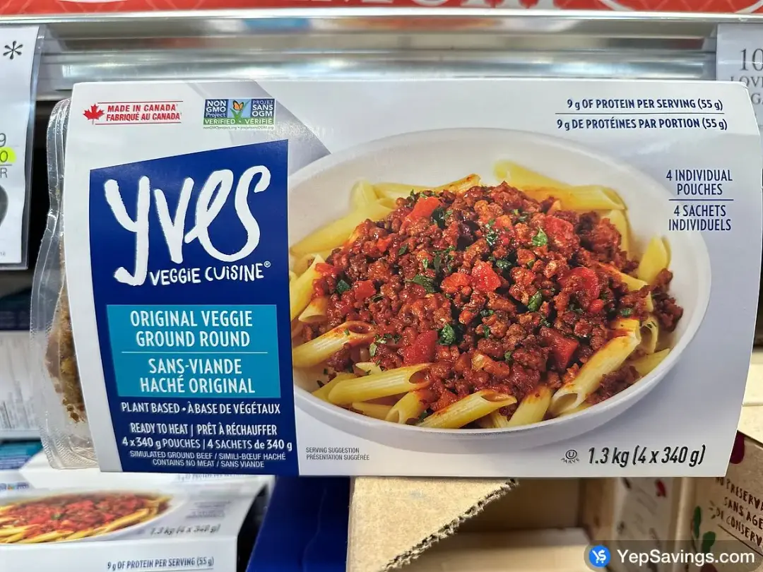 YVES VEGGIE CUISINE ORIGINAL VEGGIE GROUND 4 x 340 g - Costco Canada (ITM 1136340)