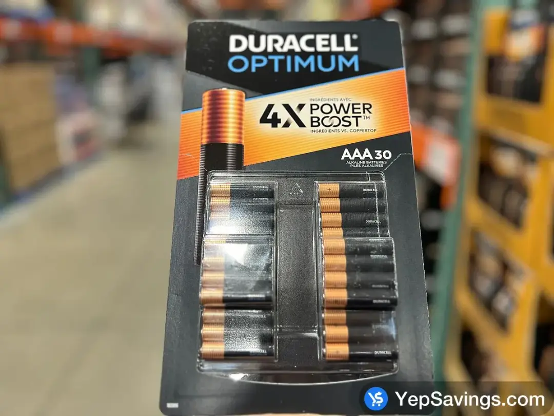 DURACELL POWER BOOST AAA OPTIMUM PACK OF 30 - Costco Canada (ITM 1628803)