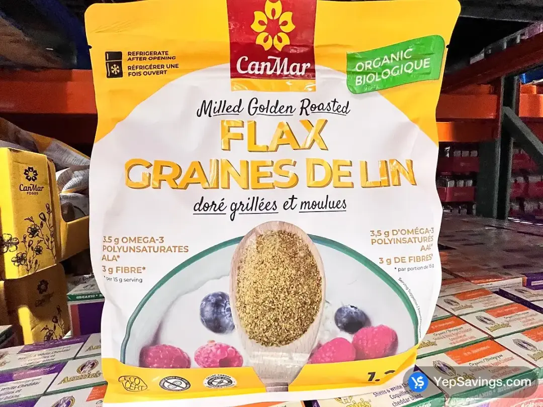 CANMAR ORGANIC MILLED FLAX 1.2 kg - Costco Canada (ITM 1345530)