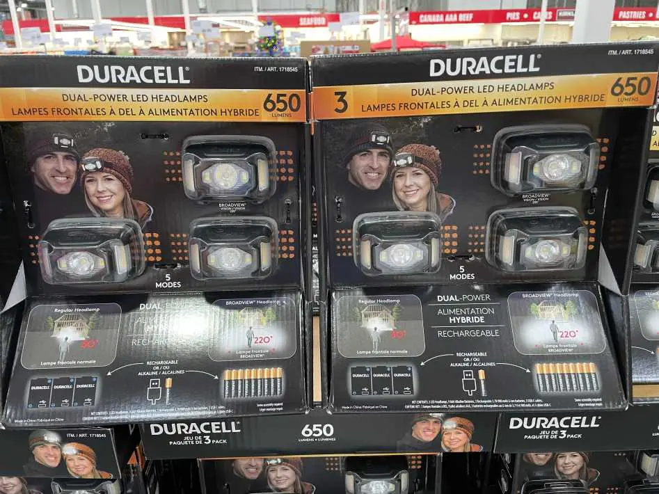 DURACELL HYBRID HEADLAMP PACK OF 3 - Costco Canada (ITM 1718545)