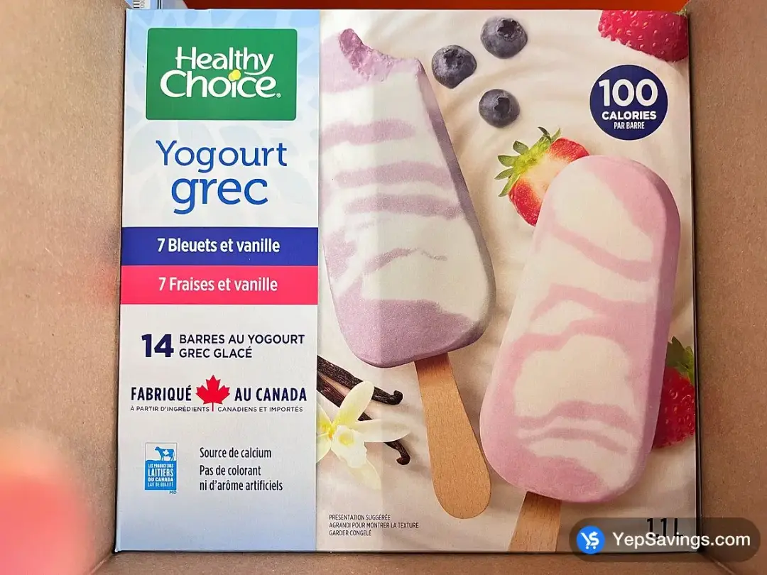 HEALTHY CHOICE GREEK YOGURT BARS 14 X 80 ml - Costco Canada (ITM 4266751)