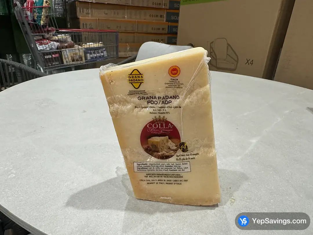 COLLA GRANA PADANO 14 MONTHS PRICE PER kg - Costco Canada (ITM 12048)