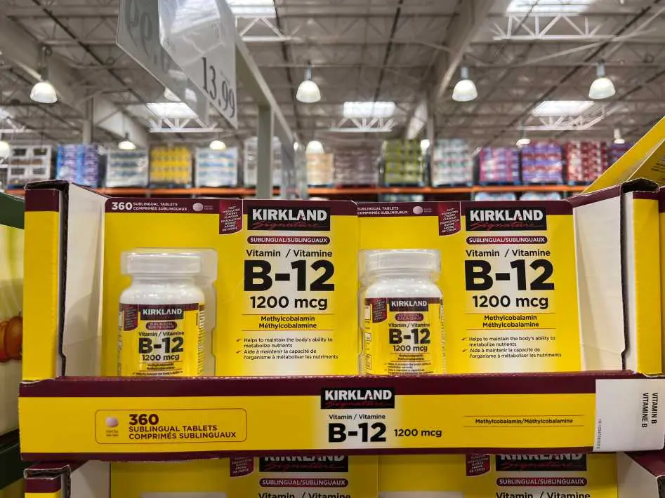 KIRKLAND SIGNATURE B12 METHYLCOBALAMIN 1200mcg 360 TABLETS - Costco Canada (ITM 1234728)