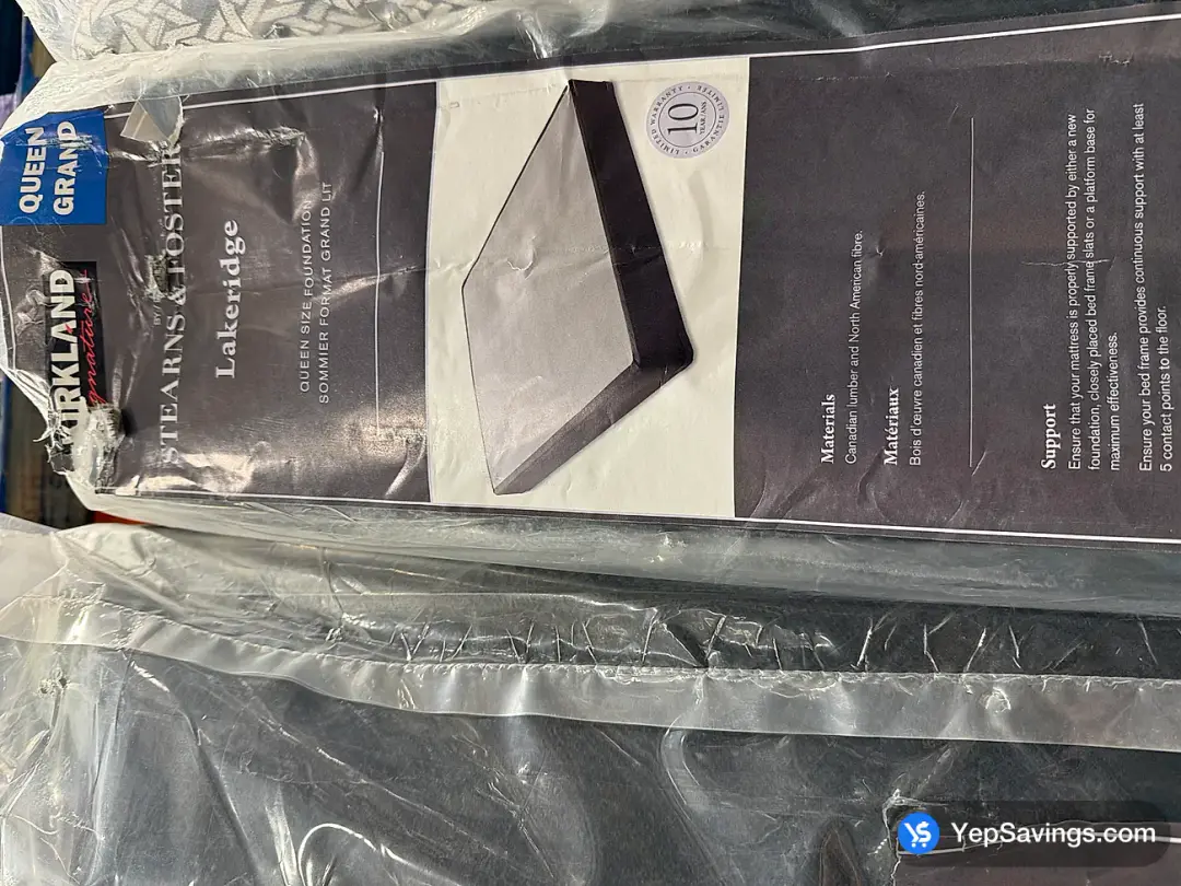KIRKLAND SIGNATURE BY STEARNS & FOSTER QUEEN BOXSPRING - Costco Canada (ITM 1200150)