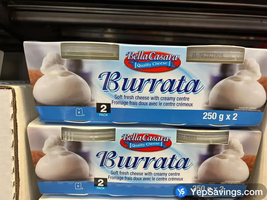 BELLA CASARA BURRATA 2 x 250 g - Costco Canada (ITM 1254041)