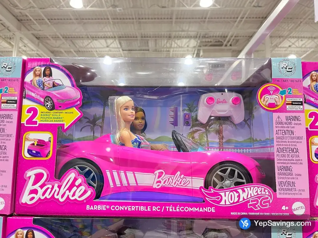 COSTCO HOT WHEELS REMOTE CONTROL BARBIE CONVERTIBLE – (ITM 1851615)