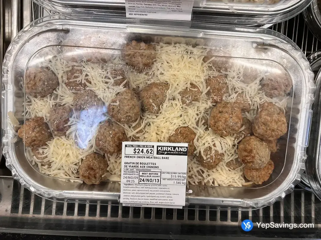 FRENCH ONION MEATBALL BAKE • PER KG - Costco Canada (ITM 33959)