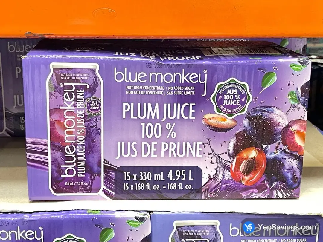 BLUE MONKEY PLUM JUICE 15 x 330 mL - Costco Canada (ITM 1883842)