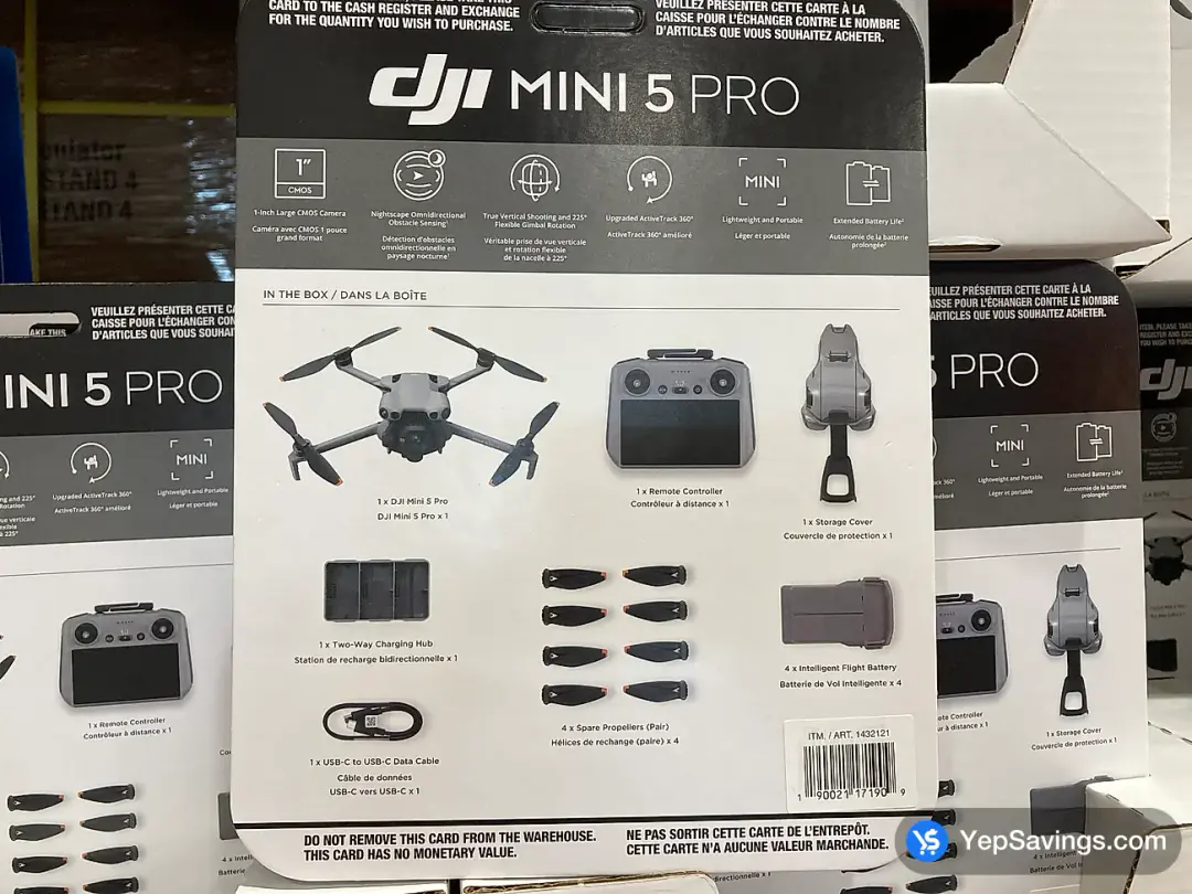 DJI MINI 5 PRO DRONE BUNDLE CP.MA.00000987.01 - Costco Canada (ITM 1432121)