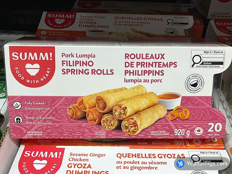 Costco FINE CHOICE PORK LUMPIA ROLLS 920g