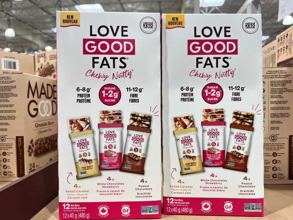 COSTCO LOVE GOOD FATS CHEWY NUTTY BARS 12 X 40 g – (ITM 1669388)