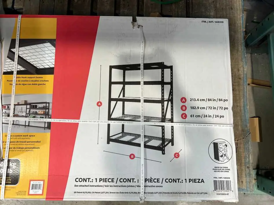 GORILLA RACK INDUSTRIAL SHELF 5 TIER - Costco Canada (ITM 1600209)