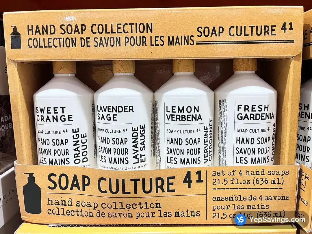 SOAP CULTURE 41 HAND SOAP 4 x 636 mL - Costco Canada (ITM 1791343)