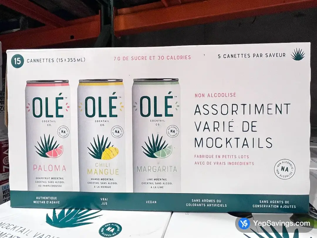 OLE MOCKTAIL VARIETY PACK 15 x 355 mL - Costco Canada (ITM 1781570)
