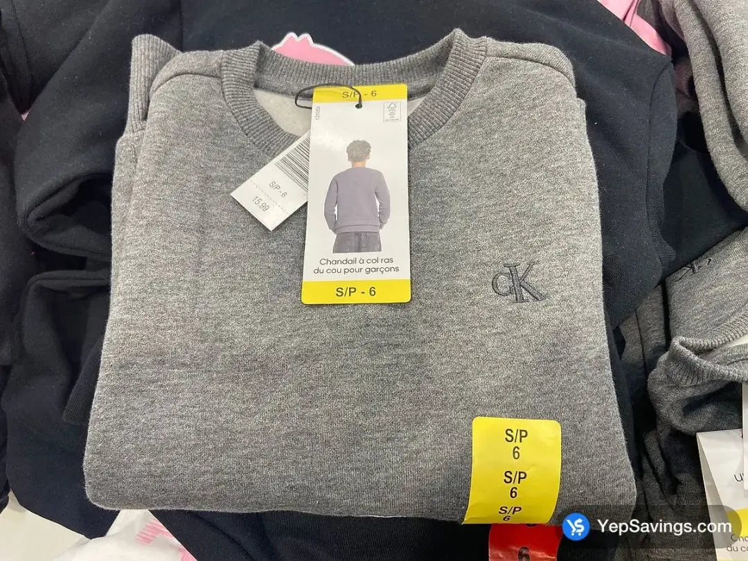 CALVIN KLEIN CREWNECK SWEATER BOYS SIZES S - XXL - Costco Canada (ITM 1045500)
