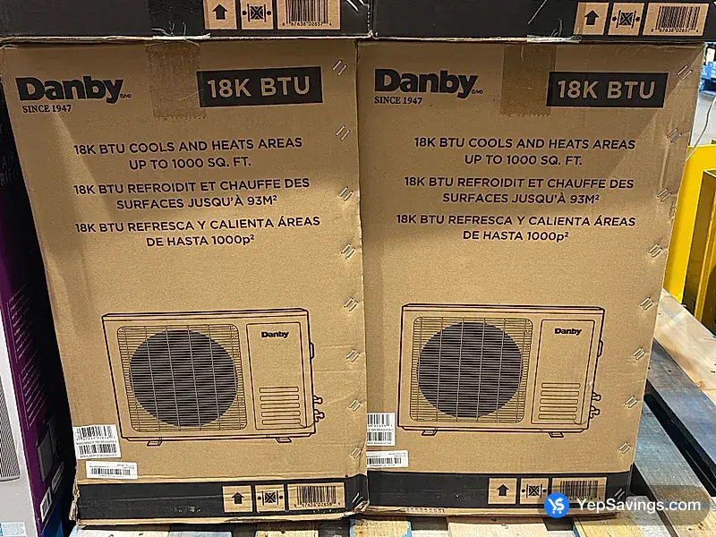 Costco DANBY MINI SPLIT AC 18k btu 2 boxes