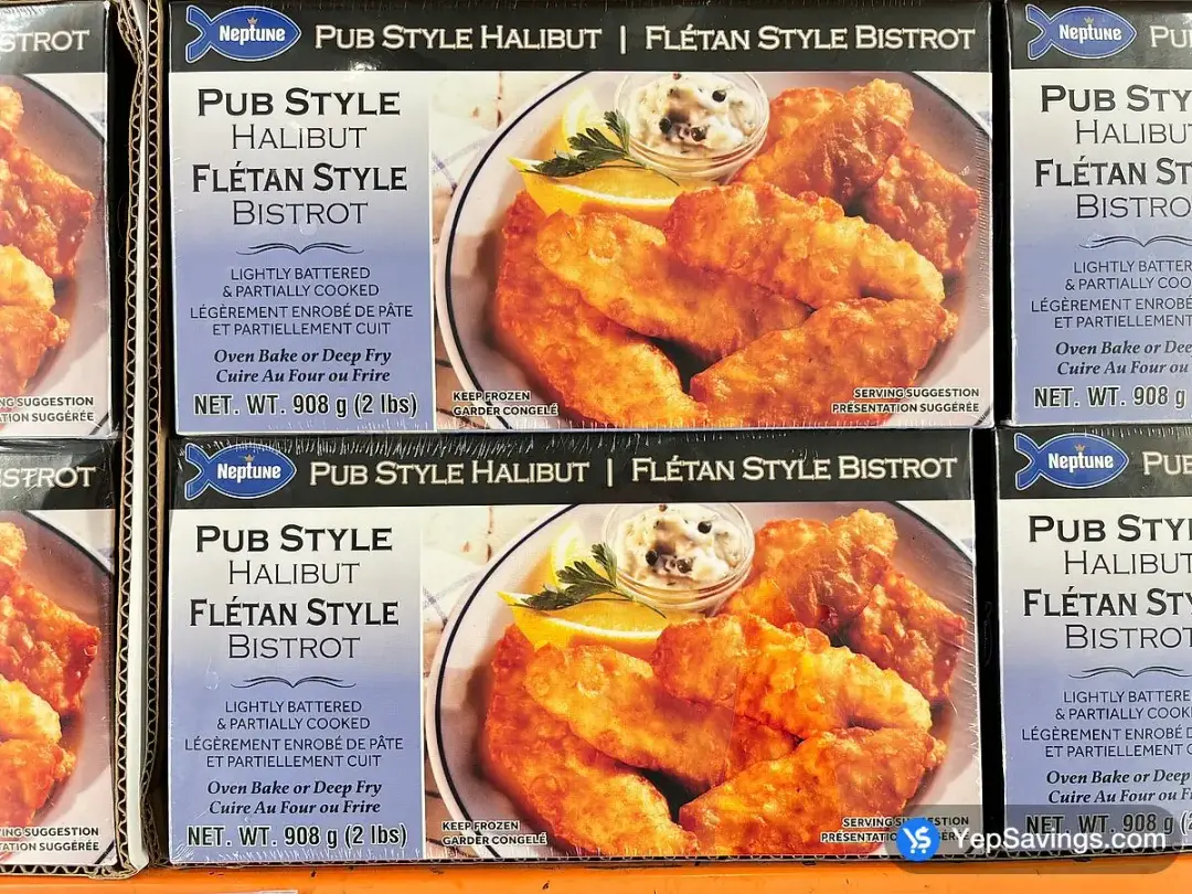 NEPTUNE PUB STYLE HALIBUT 908 g - Costco Canada (ITM 1896367)