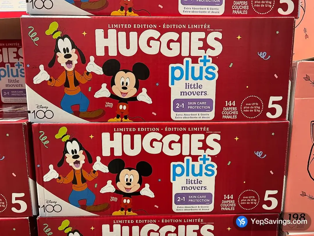 HUGGIES LITTLE MOVERS DIAPERS SIZE 5 PACK OF 144 - Costco Canada (ITM 2955510)
