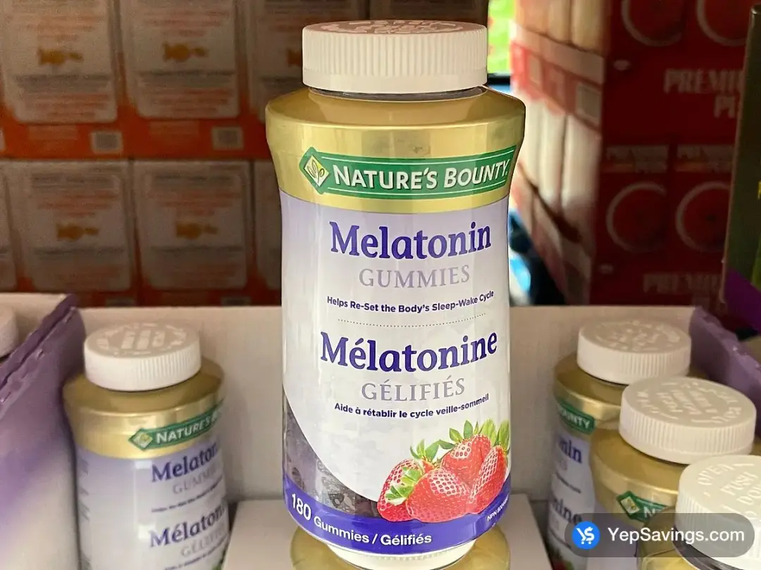 NATURE'S BOUNTY MELATONIN GUMMIES 180 GUMMIES - Costco Canada (ITM 3609950)